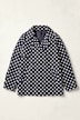 Kurz-Trench, leicht oversized, Polka Dots, Reverskragen