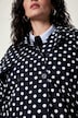 Kurz-Trench, leicht oversized, Polka Dots, Reverskragen