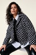 Kurz-Trench, leicht oversized, Polka Dots, Reverskragen