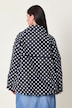Kurz-Trench, leicht oversized, Polka Dots, Reverskragen