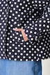 Kurz-Trench, leicht oversized, Polka Dots, Reverskragen