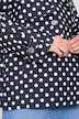 Kurz-Trench, leicht oversized, Polka Dots, Reverskragen