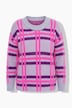 Trui, losse pasvorm, jacquard-ruitpatroon