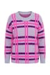 Textured Checked  Sweater