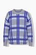 Trui, losse pasvorm, jacquard-ruitpatroon
