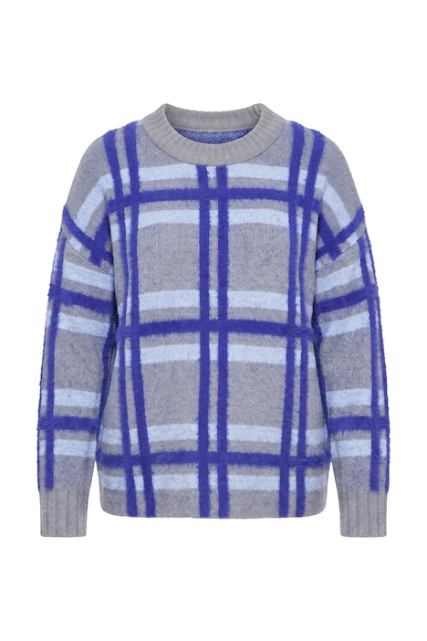 Textured Checked  Sweater