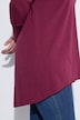 Langarmshirt, A-Linie, Saum hinten länger