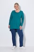 Langarmshirt, A-Linie, Saum hinten länger