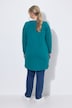 Langarmshirt, A-Linie, Saum hinten länger