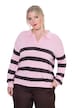 Block Stripe Collared Sweater