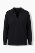 Polo-Pullover, Loose Fit, Polokragen mit V-Ausschnitt