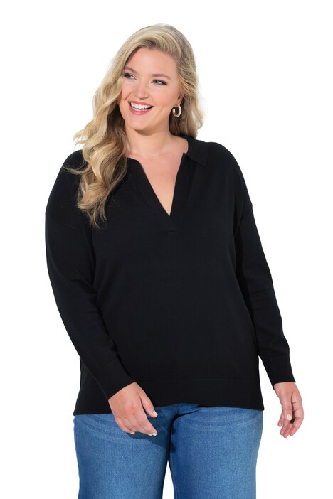 Long Sleeve Collared Sweater