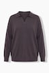 Polo-Pullover, Loose Fit, Polokragen mit V-Ausschnitt