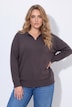 Polo-Pullover, Loose Fit, Polokragen mit V-Ausschnitt