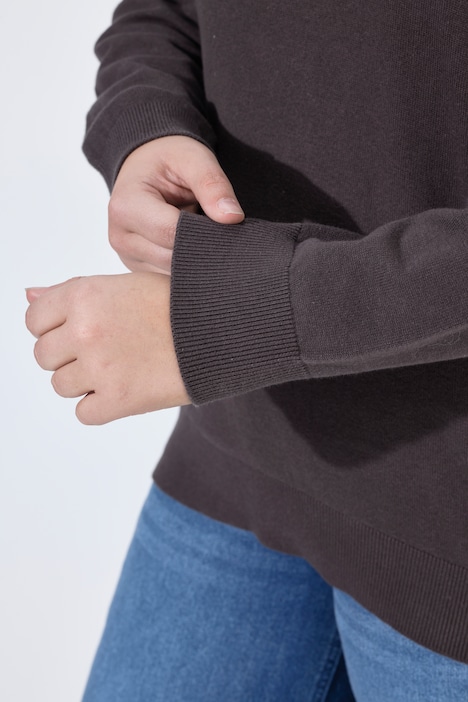 Polo-Pullover, Loose Fit, Polokragen mit V-Ausschnitt