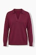 Polo-Pullover, Loose Fit, Polokragen mit V-Ausschnitt