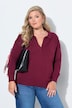 Polo-Pullover, Loose Fit, Polokragen mit V-Ausschnitt