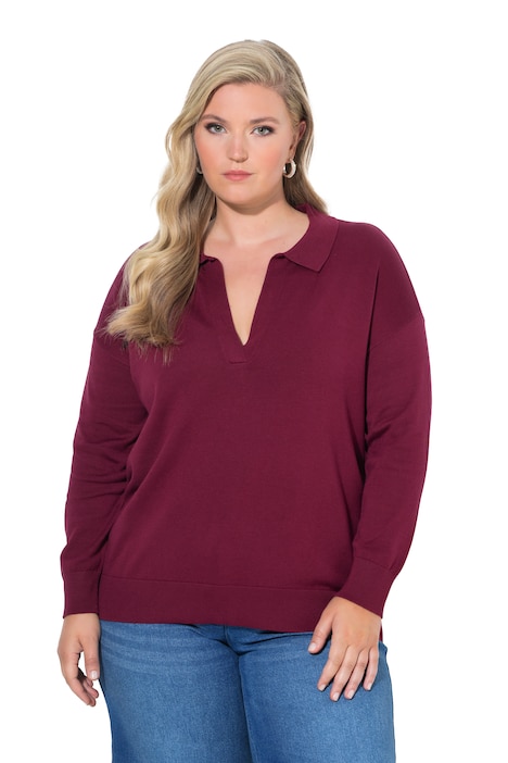 Long Sleeve Collared Sweater