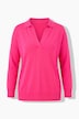 Polo-Pullover, Loose Fit, Polokragen mit V-Ausschnitt