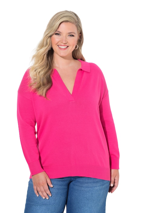 Long Sleeve Collared Sweater