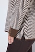 Pullover, Boxy Loose Fit, Zackenmuster, Stehkragen