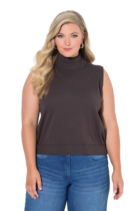 Sleeveless Turtleneck Sweater