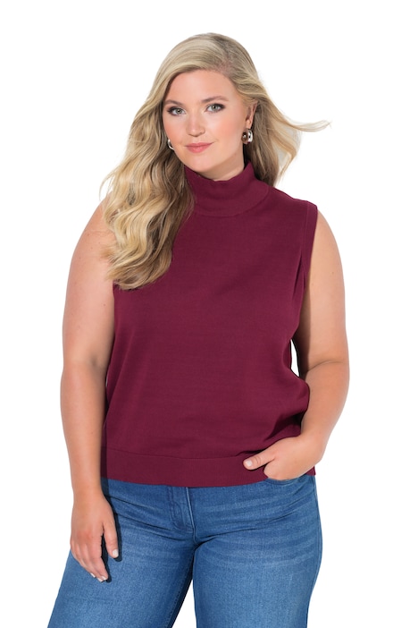 Sleeveless Turtleneck Sweater