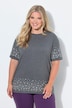 T-Shirt, Boxy Fit, Halbarm und Saum mit Zierperlen