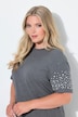 T-Shirt, Boxy Fit, Halbarm und Saum mit Zierperlen