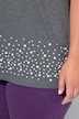 T-Shirt, Boxy Fit, Halbarm und Saum mit Zierperlen