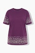 T-Shirt, Boxy Fit, Halbarm und Saum mit Zierperlen