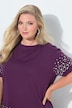 T-Shirt, Boxy Fit, Halbarm und Saum mit Zierperlen