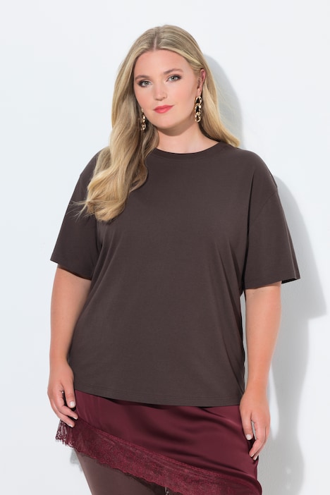T-Shirt, Boxy Fit, längerer Halbarm