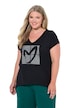 Metallic Heart Cap Sleeve Tee