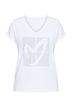 Metallic Heart Cap Sleeve Tee