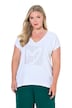 Metallic Heart Cap Sleeve Tee