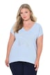 Metallic Heart Cap Sleeve Tee