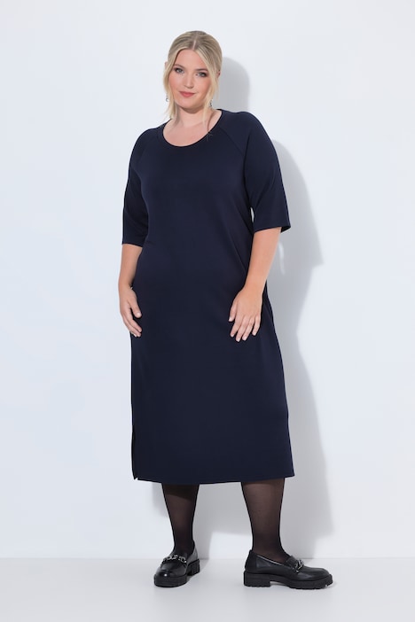 Jerseykleid, A-Linie, Modalmix-Jersey, 3/4-Ärmel