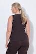 Ripptop, Slim Fit, weißes Piping