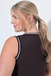 Ripptop, Slim Fit, weißes Piping