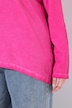 T-shirt met lange mouwen, gebreid detail, A-lijn, V-hals