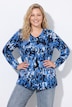 Shirt met lange mouwen, letters, A-lijn, V-hals, lange mouwen