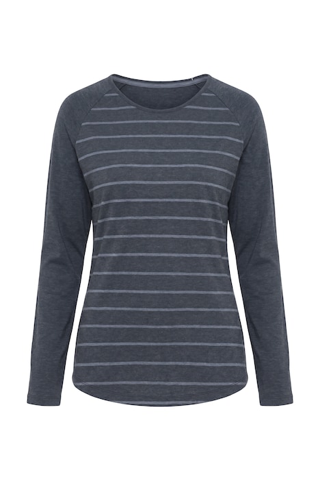 Funktions-Ringelshirt, antibakteriell, Rundhals, Langarm