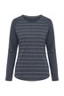 Funktions-Ringelshirt, antibakteriell, Rundhals, Langarm