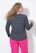 Funktions-Ringelshirt, antibakteriell, Rundhals, Langarm