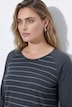 Funktions-Ringelshirt, antibakteriell, Rundhals, Langarm