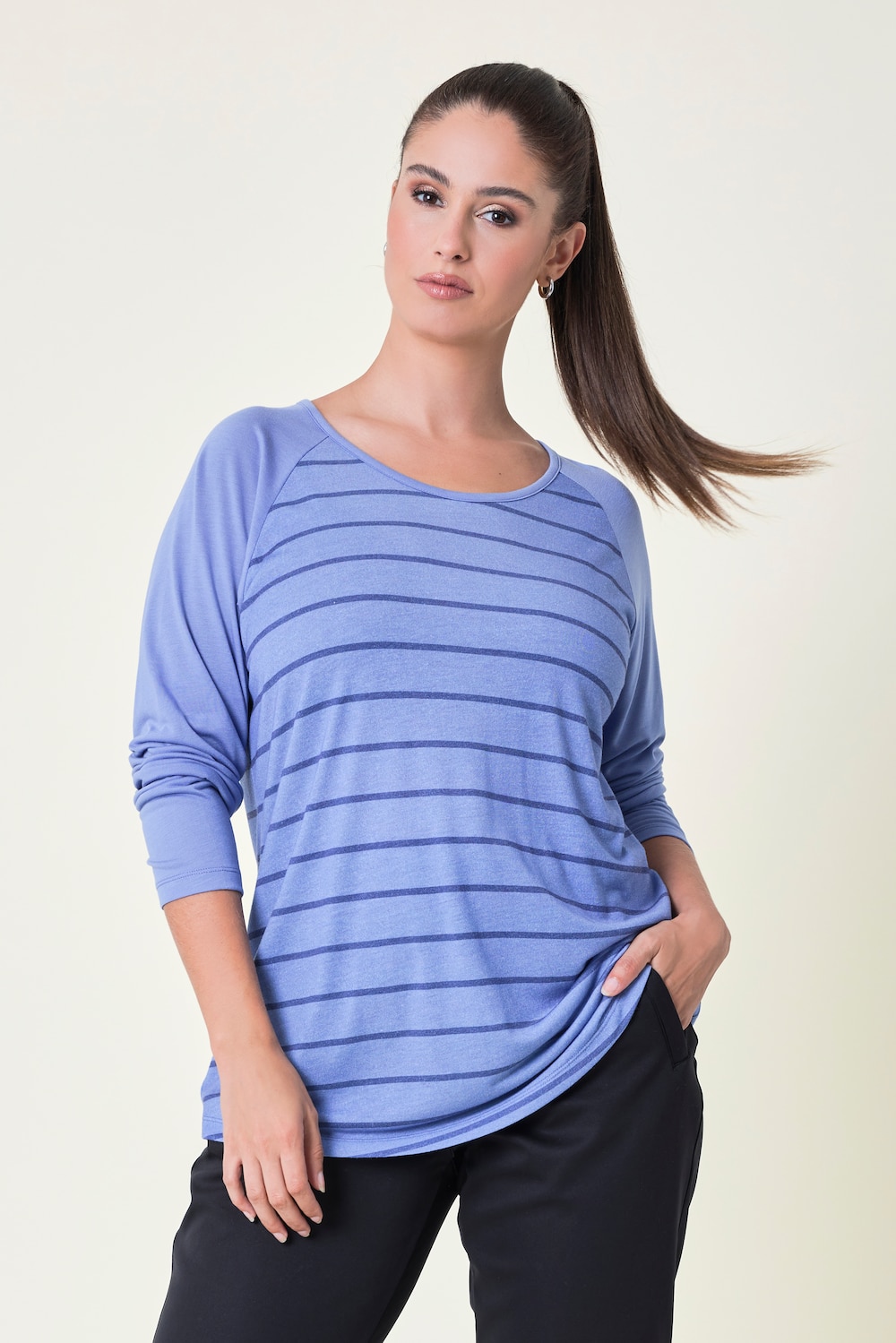 Ringelshirt, Rundhals, Langarm