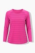 Funktions-Ringelshirt, antibakteriell, Rundhals, Langarm
