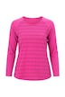 Funktions-Ringelshirt, antibakteriell, Rundhals, Langarm
