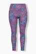 Sport-Leggings, gemustert, High Waist, Elastikbund